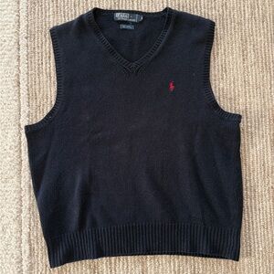 Ralph Lauren V-Neck Navy Sweater Vest